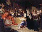 George Henry Harlow The Court for the Trial of Queen Katharine USA oil painting artist